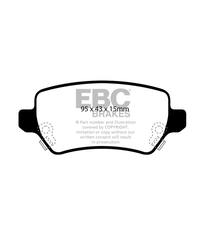 Pastilla Freno EBC Ultimax Trasera DP1447