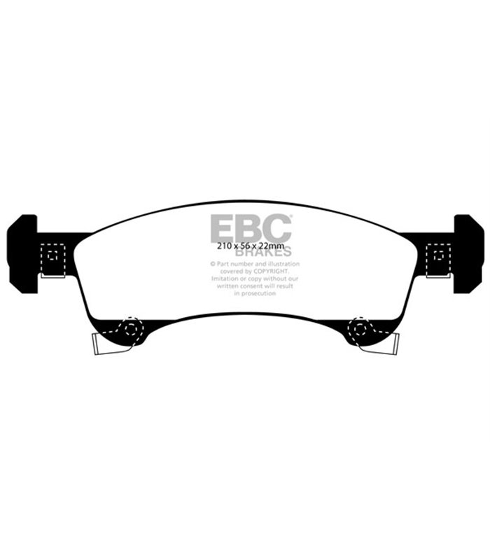 Pastilla Freno EBC Ultimax Delantera DP1651