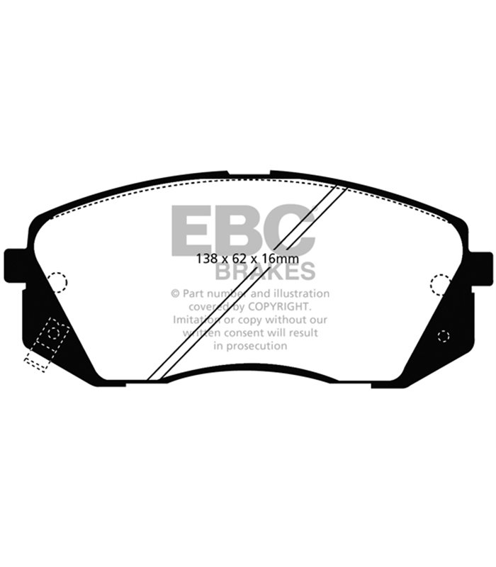 Pastilla Freno EBC Ultimax Delantera DP1809