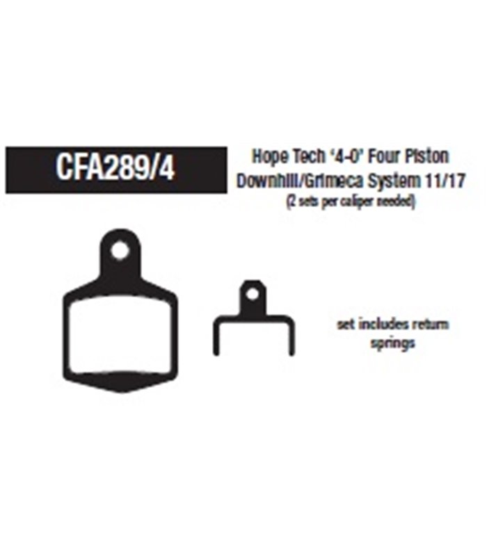 Hope 4 Piston (2 pairs per caliper) CFA289/4R