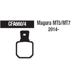 MAGAURA MT5/MT7 (4 Pads per caliper) CFA660/HH
