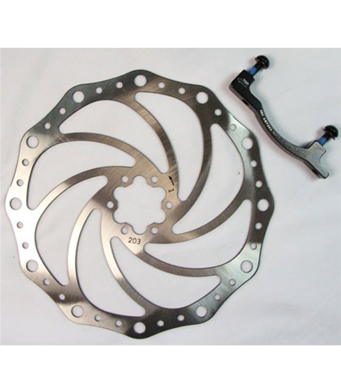 OVERSIZE MTB DISC WITH BRACKET (Manitou forks/160mm to 204mm) MTBD160-203M