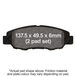 Pastillas moto EBC Orgánicas FA670 | Homologadas ECE R90
