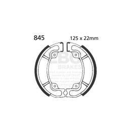 Zapatas de freno moto EBC 845 | Recambio freno de tambor