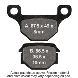 Pastillas moto EBC Orgánicas FA093 | Homologadas ECE R90