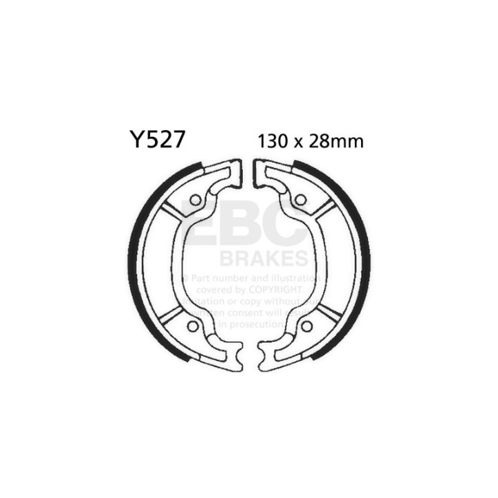 Zapatas de freno moto EBC Y527