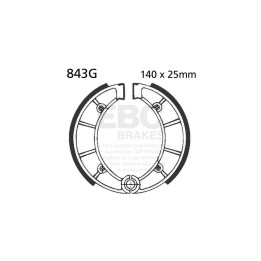 Zapatas moto EBC ranuradas 843G | Para off-road, quad y UTV
