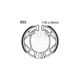 Zapatas de freno moto EBC 995 | Recambio freno de tambor