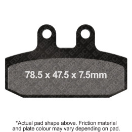 Pastillas moto EBC Orgánicas FA256 | Homologadas ECE R90