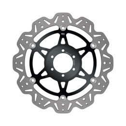 Disco moto EBC Vee-Rotor VR621BLK | Perfil V y buje de color