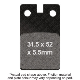 Pastillas moto EBC Orgánicas FA099 | Homologadas ECE R90