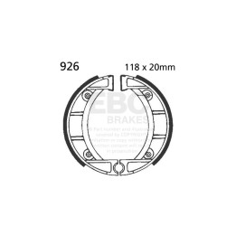 Zapatas de freno moto EBC 926 | Recambio freno de tambor