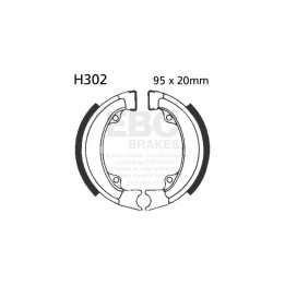 Zapatas de freno moto EBC H302 | Recambio freno de tambor