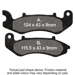 Pastillas moto EBC Orgánicas FA707 | Homologadas ECE R90