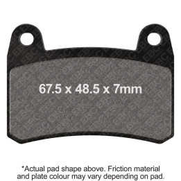 Pastillas moto EBC Orgánicas FA658 | Homologadas ECE R90