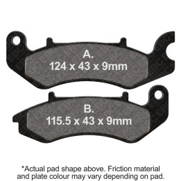 Pastillas moto EBC V-Pads FA711V | Turismo y custom pesadas