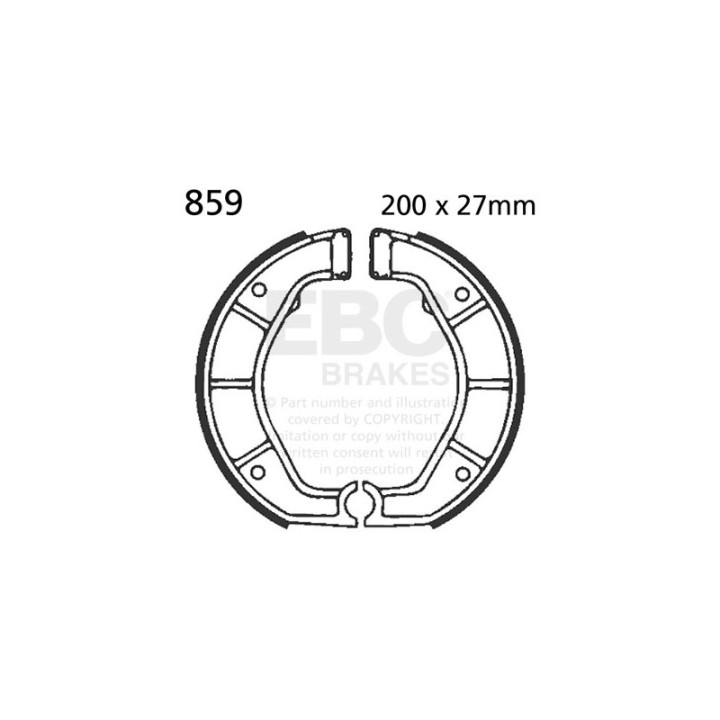 Zapatas de freno moto EBC 859