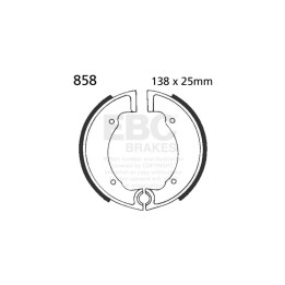 Zapatas de freno moto EBC 858 | Recambio freno de tambor