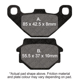 Pastillas moto EBC Orgánicas FA251 | Homologadas ECE R90