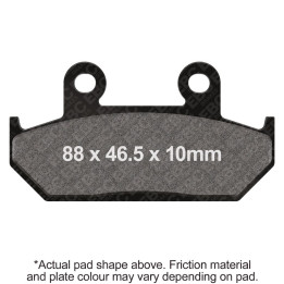 Pastillas moto EBC Orgánicas FA124/2 | Homologadas ECE R90