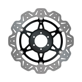 Disco moto EBC Vee-Rotor VR614BLK | Perfil V y buje de color