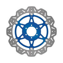 Disco moto EBC Vee-Rotor VR614BLU | Perfil V y buje de color