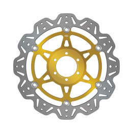 Disco moto EBC Vee-Rotor VR614GLD | Perfil V y buje de color