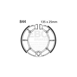 Zapatas moto EBC ranuradas 844G | Para off-road, quad y UTV