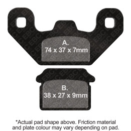 Pastillas moto EBC Orgánicas FA480 | Homologadas ECE R90