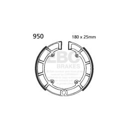 Zapatas de freno moto EBC 950 | Recambio freno de tambor