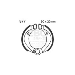Zapatas de freno moto EBC 877 | Recambio freno de tambor