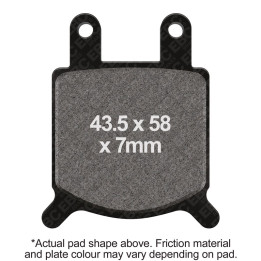 Pastillas moto EBC Orgánicas FA076 | Homologadas ECE R90