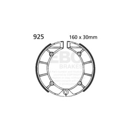 Zapatas de freno moto EBC 925 | Recambio freno de tambor