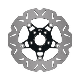 Disco moto EBC Vee-Rotor VR011BLK | Perfil V y buje de color