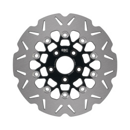 Disco moto EBC Vee-Rotor VR019BLK | Perfil V y buje de color