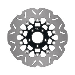 Disco moto EBC Vee-Rotor VR023BLK | Perfil V y buje de color