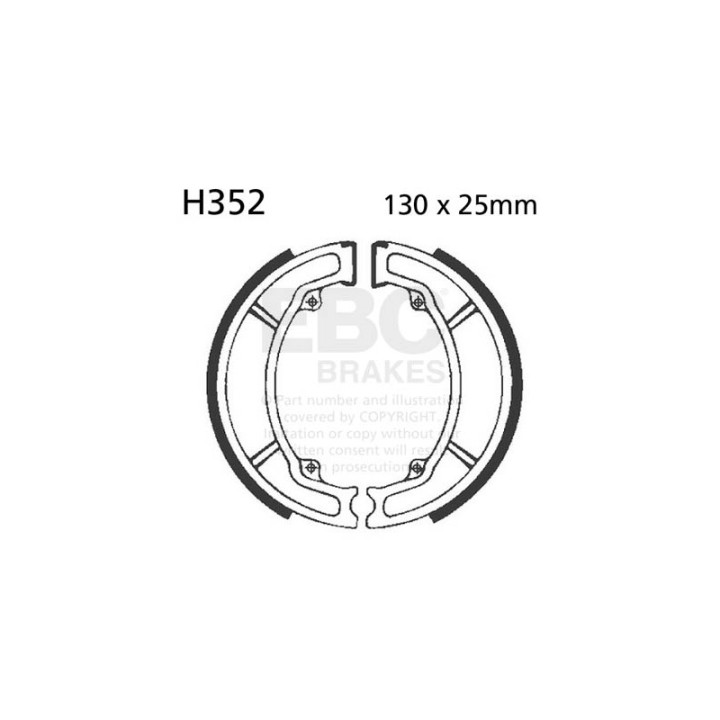 Zapatas de freno moto EBC H352