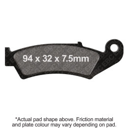Pastillas moto EBC Sinterizadas R FA125R | ATV, quad y campo