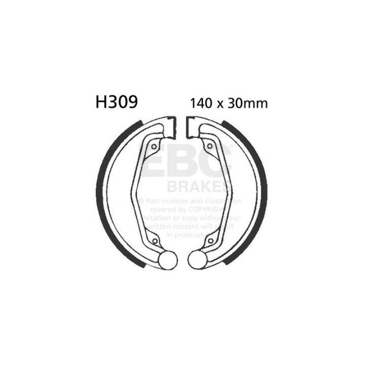 Zapatas de freno moto EBC H309