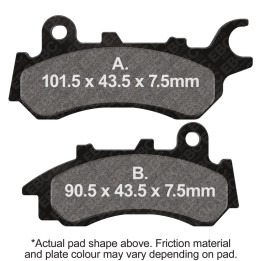 Pastillas moto EBC Orgánicas FA716 | Homologadas ECE R90