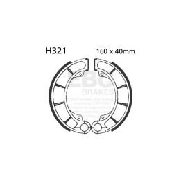 Zapatas de freno moto EBC H321 | Recambio freno de tambor
