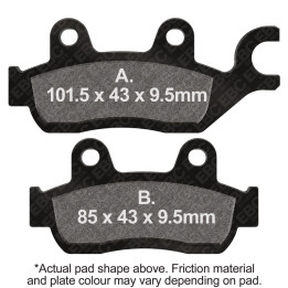 Pastillas moto EBC Orgánicas FA744 | Homologadas ECE R90