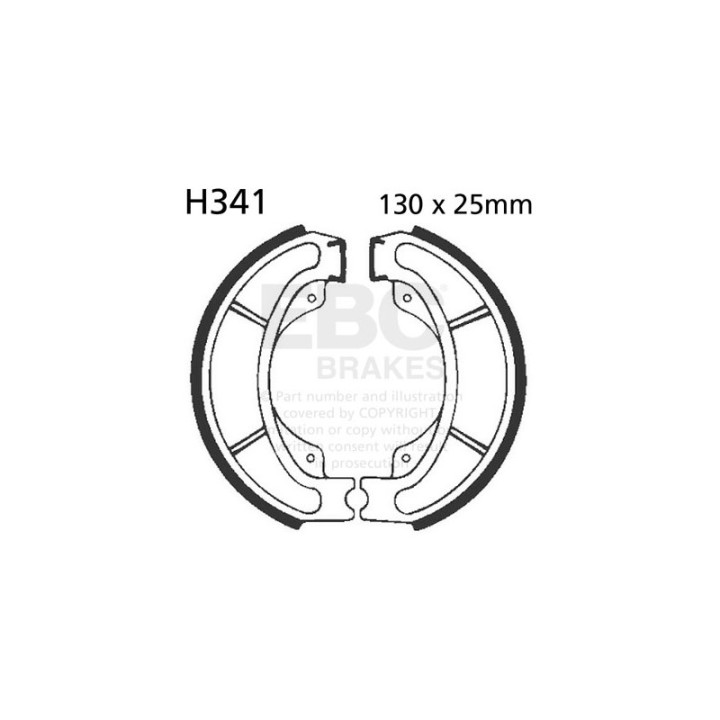 Zapatas de freno moto EBC H341
