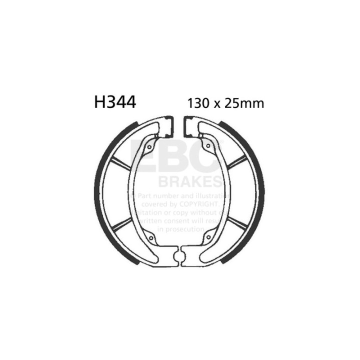 Zapatas de freno moto EBC H344