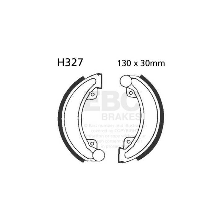 Zapatas de freno moto EBC H327