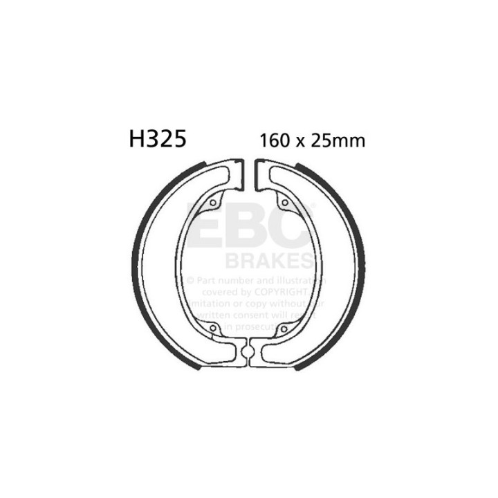 Zapatas de freno moto EBC H325