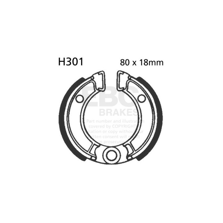 Zapatas de freno moto EBC H301