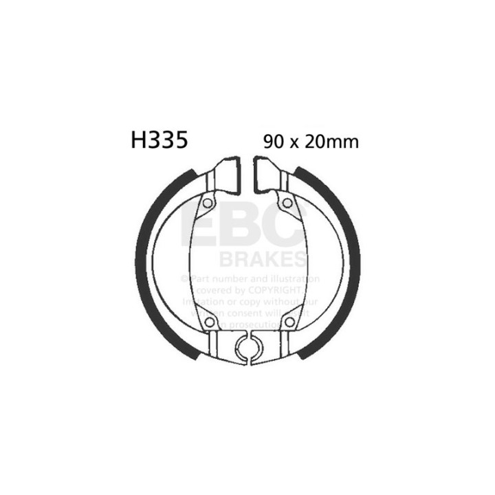 Zapatas de freno moto EBC H335