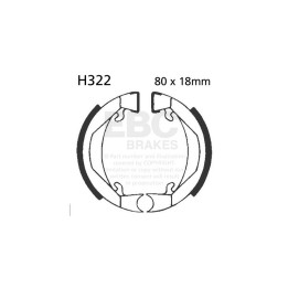 Zapatas de freno moto EBC H322 | Recambio freno de tambor