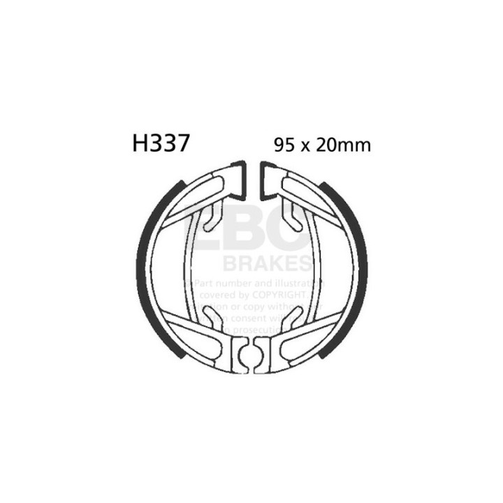 Zapatas de freno moto EBC H337